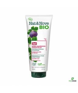 NAT&NOVE BIO 2en1 Apres Shampoing Masque Eclat