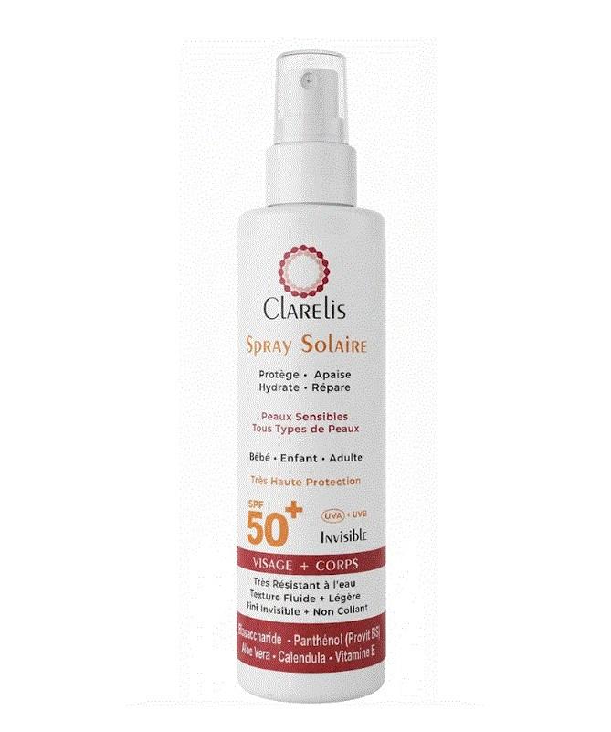 CLARELIS SPRAY SOLAIRE VISAGE CORPS SPF50+