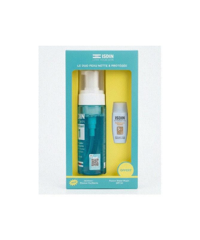 ISDIN COFFRET ACNIBEN MOUSSANT + FUSION WATER