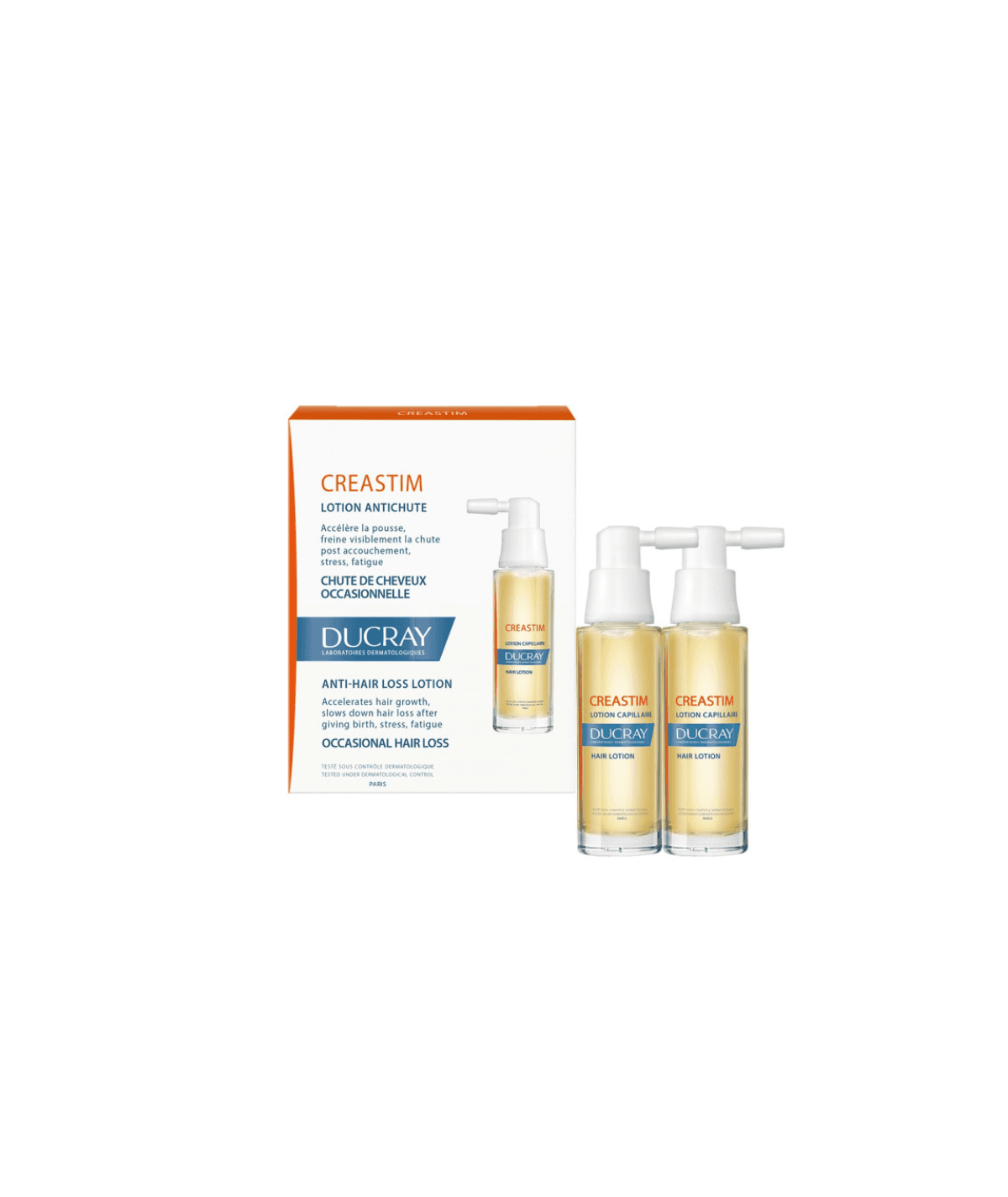 Ducray CREASTIM LOTION ANTICHUTE 2 FLACONS