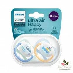 Philips Avent 2 Sucettes Ultra Air Happy 0-6M