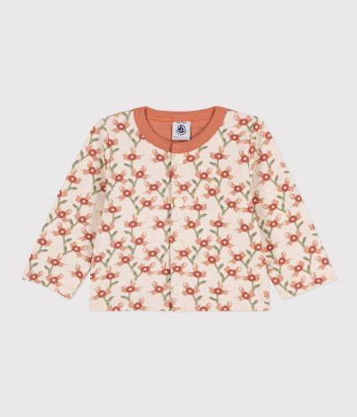 CARDIGAN EN TUBIQUE MATELASSÉ IMPRIMÉ BÉBÉ