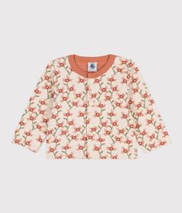 CARDIGAN EN TUBIQUE MATELASSÉ IMPRIMÉ BÉBÉ