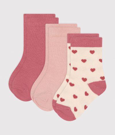 chaussettes EN COTON CŒURS BÉBÉ