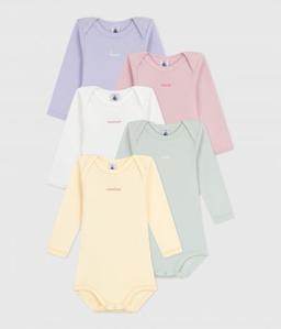 bodies MANCHES LONGUES EN COTON JOURS DE LA SEMAINE BÉBÉ