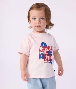 Tee-shirt BÉBÉ EN COTON À MANCHES COURTES À MOTIF