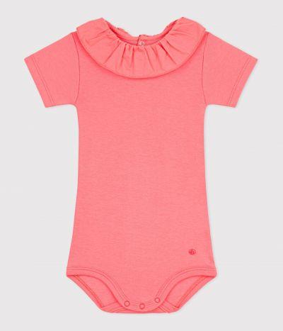 Body BÉBÉ EN COTON À COL, UNI