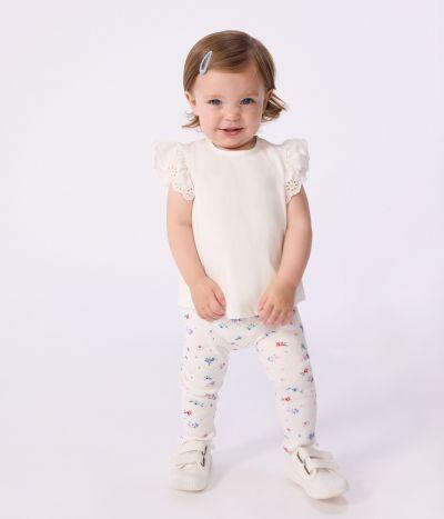 Legging BÉBÉ EN COTON, IMPRIMÉ FLEURS