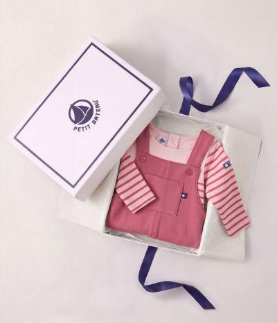CADEAU BÉBÉ EN COTON : TEE-SHIRT SALOPETTE