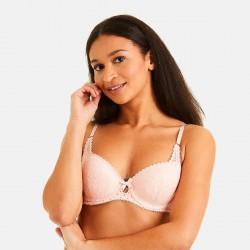 FANTASQUE Soutien-gorge ampliforme push moulé poudre cuivre