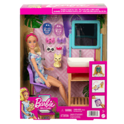 Barbie Coffret Spa Masque Paillettes