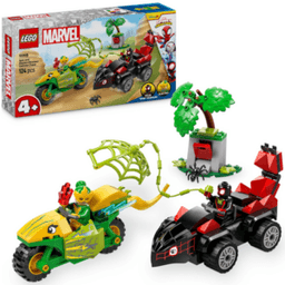 Course-poursuite entre Spin Electro en dino-véhicules lego 11198