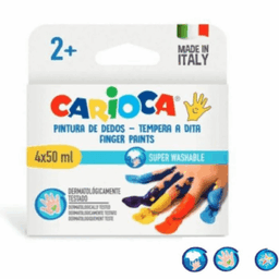 Baby Pack de 4 Peintures à doigts CARIOCA