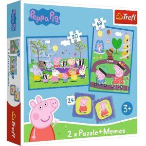 puzzles + memos Peppa Pig TREFL