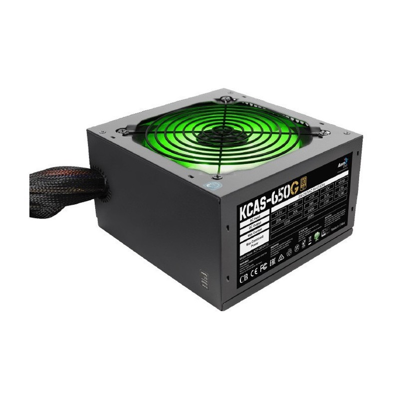 ALIMENTATION MODULAIRE AEROCOOL 80PLUS 650W RGB