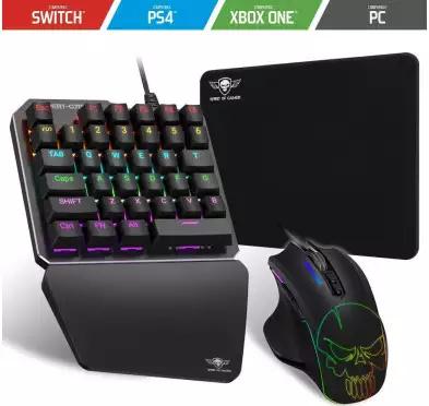 Gaming Spirit of gamer Xpert Gameboard G700: mini clavier + souris + tapis