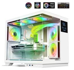 Spirit Boitier of Gamer VIPER CRX ARTIC ATX,mATX,ITX LCD intégré 6 Fan ARGB