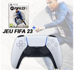 Sony MANETTE PS5 BLANCHE + FIFA23