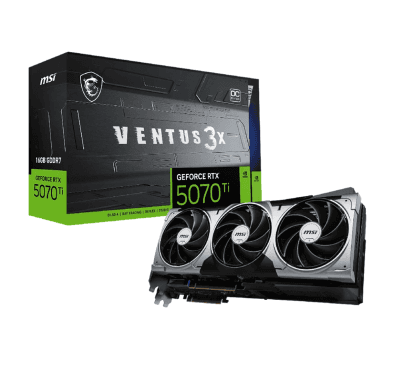 MSI Carte graphique GeForce RTX™ 5070 Ti VENTUS 3X OC 16G