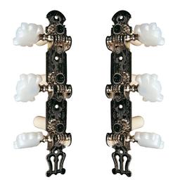 YELLOW PARTS-MÉCANIQUES PLATINES NICKEL BOUTONS NACRÉS, LOT DE 2