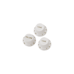 YELLOW PARTS-BOUTONS DE POTENTIOMÈTRE TYPE STRATOCASTER , LOT DE 3