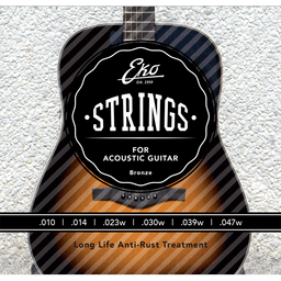 EKO JEU DE CORDES ACOUSTIQUES BRONZE 10-47 LIGHT