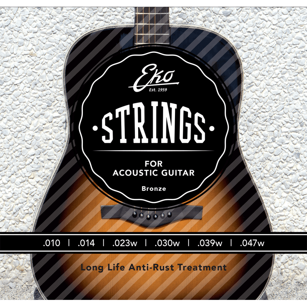 EKO JEU DE CORDES ACOUSTIQUES BRONZE 10-47 LIGHT