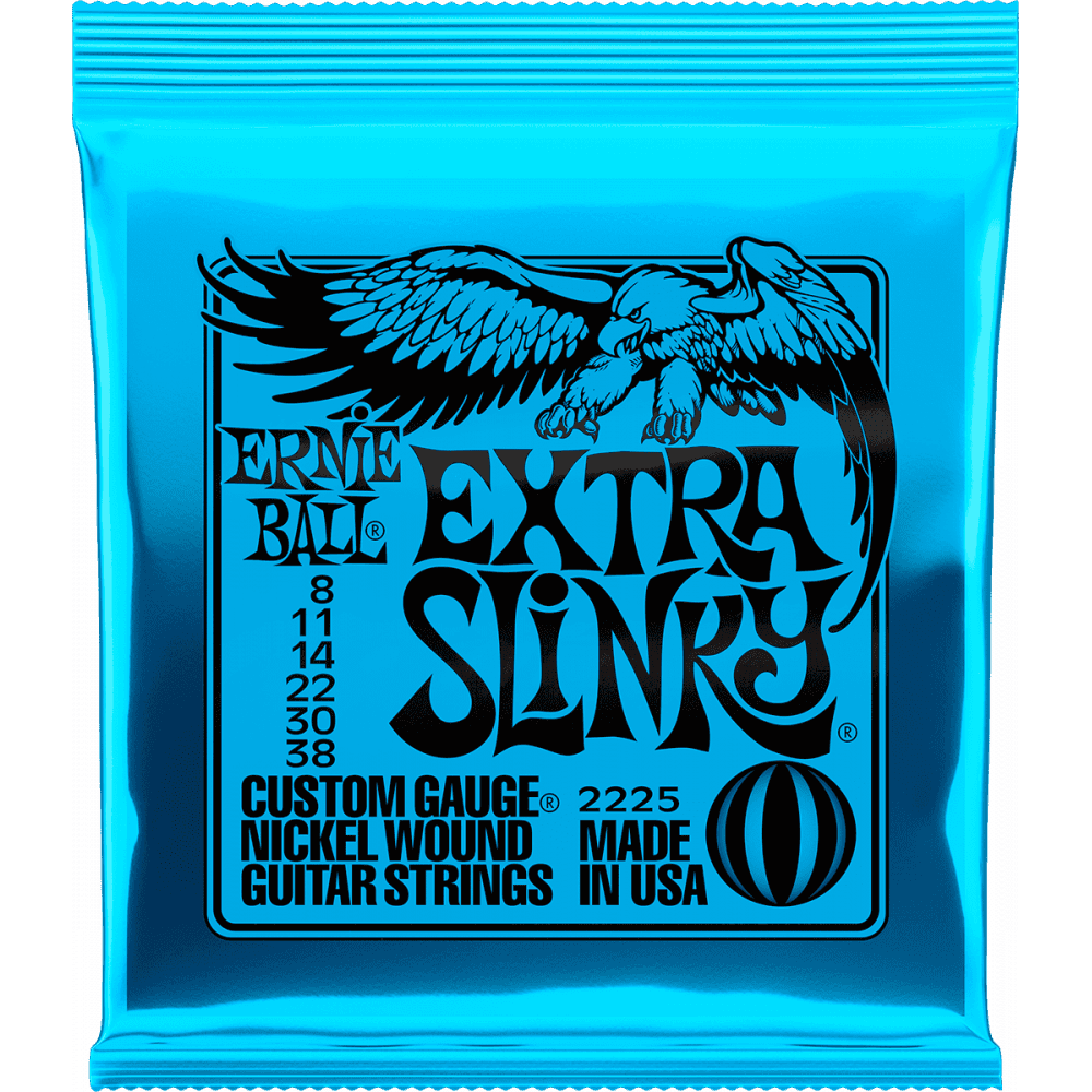 ERNIE BALL EXTRA SLINKY 8-38 JEU DE CORDES ÉLECTRIQUE