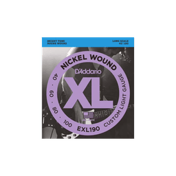 AND CO EXL190 NICKEL WOUND LONG SCALE CUSTOM LIGHT