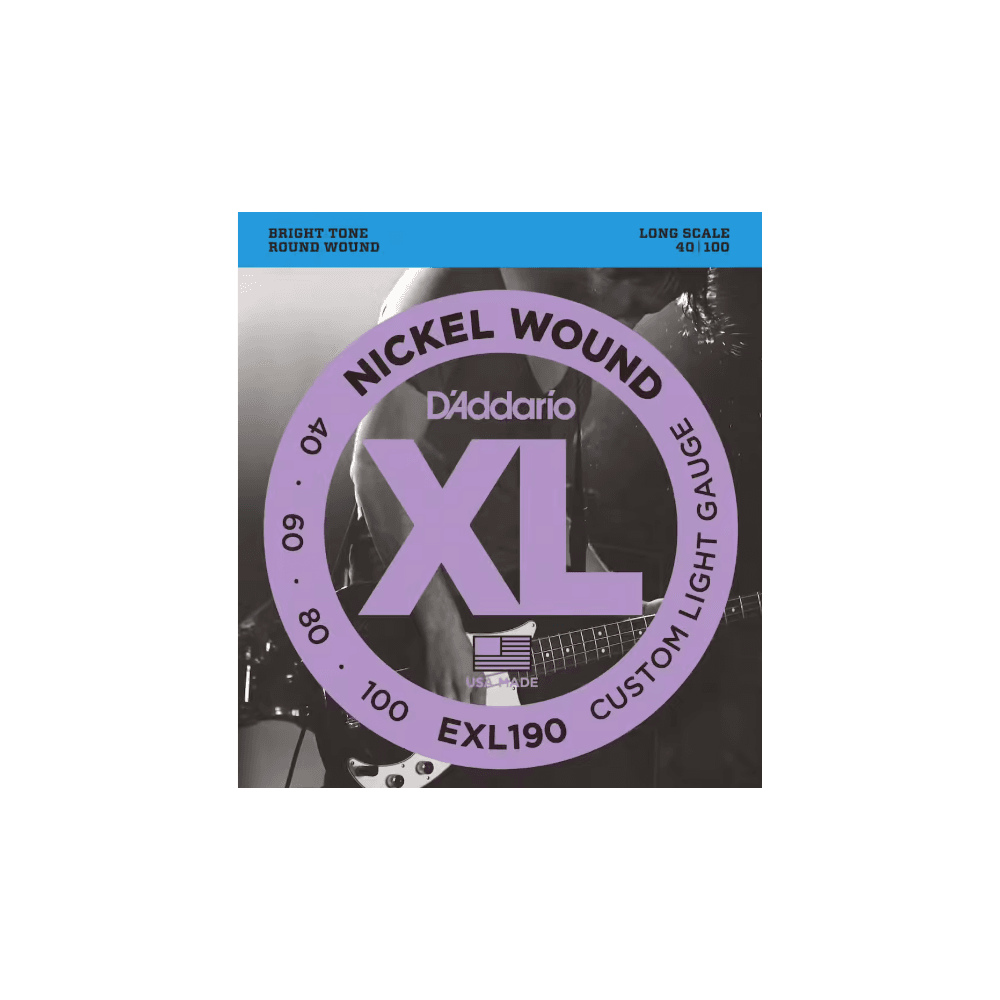 AND CO EXL190 NICKEL WOUND LONG SCALE CUSTOM LIGHT