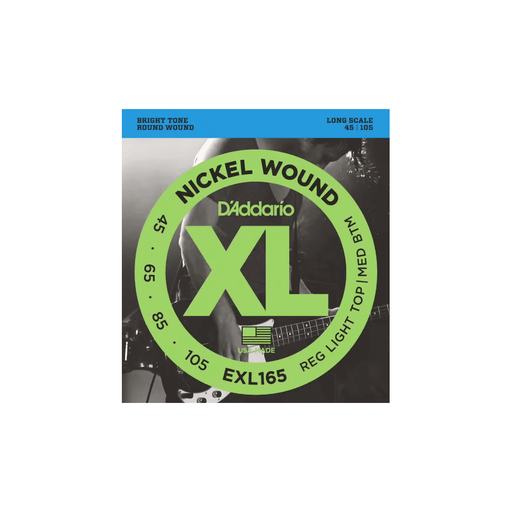 AND CO EXL165 NICKEL WOUND LONG SCALE REGULAR LIGHT TOP