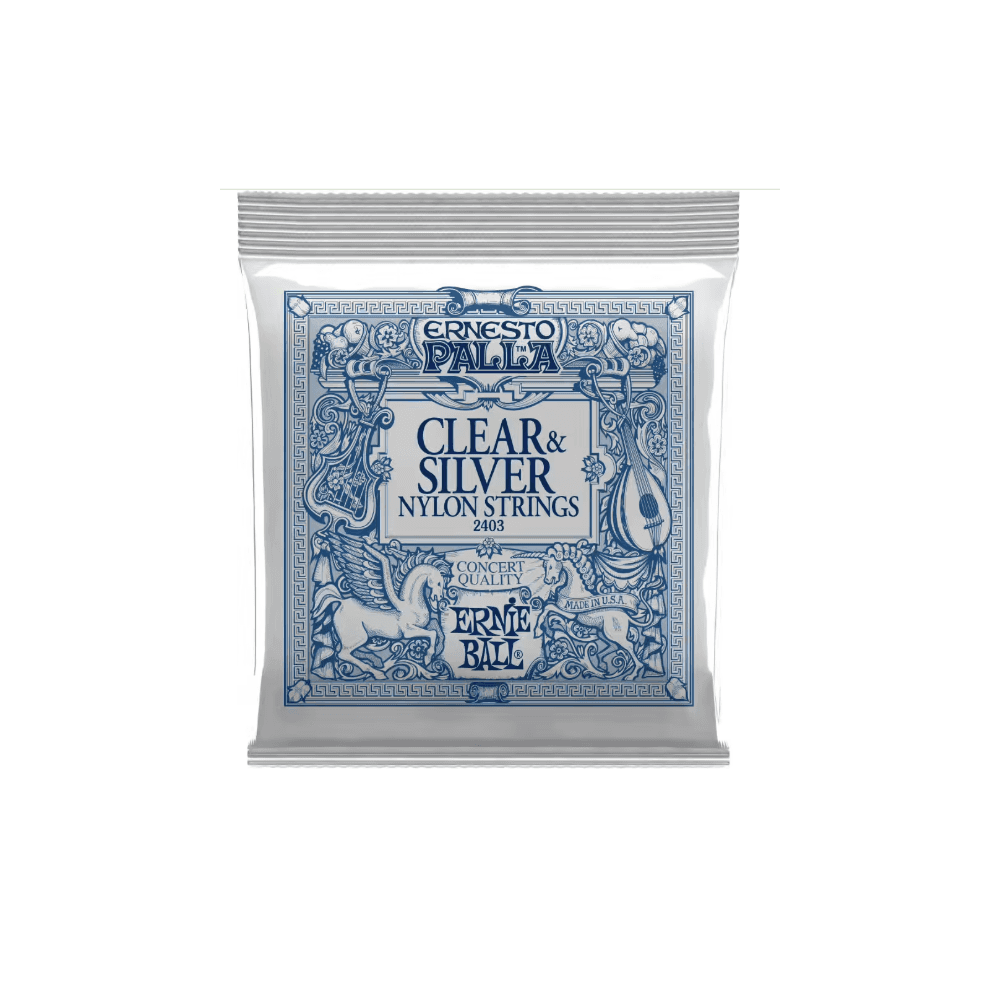 ERNIE BALL ERNESTO PALLA NYLON CLAIR-MÉTAL ARGENTÉ