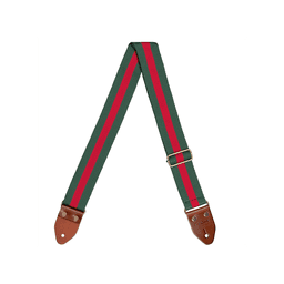 SANGLE DE GUITARE EN COTON CASCHA VERTE CGS-CD5
