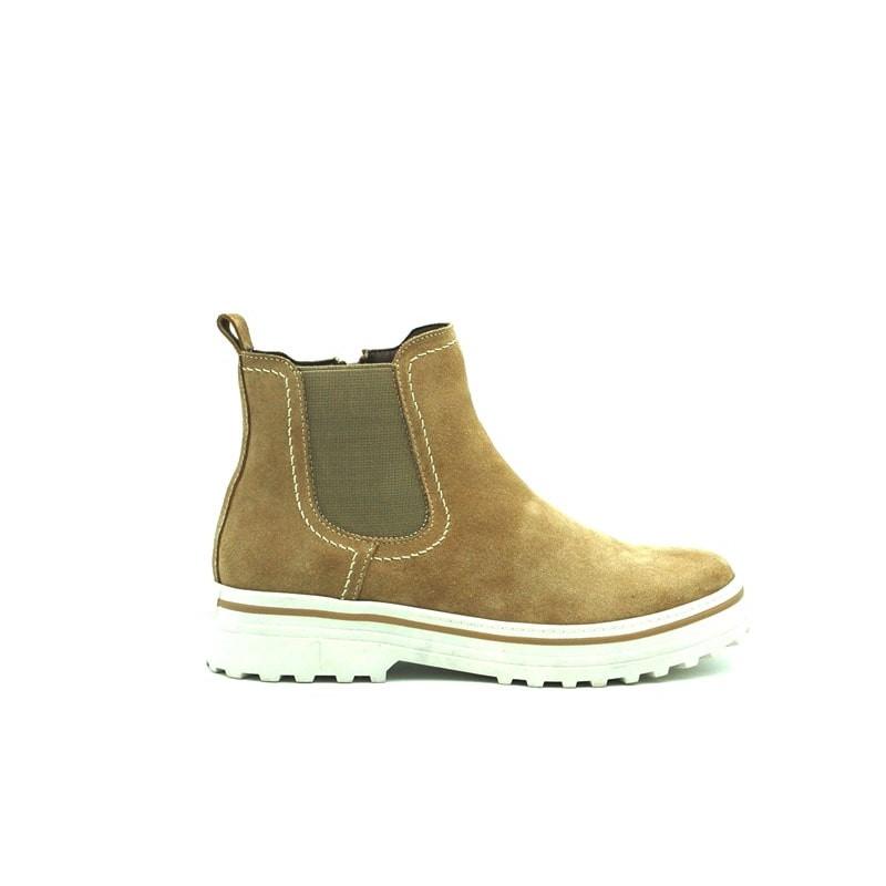 Kelara-bottines plates en cuir