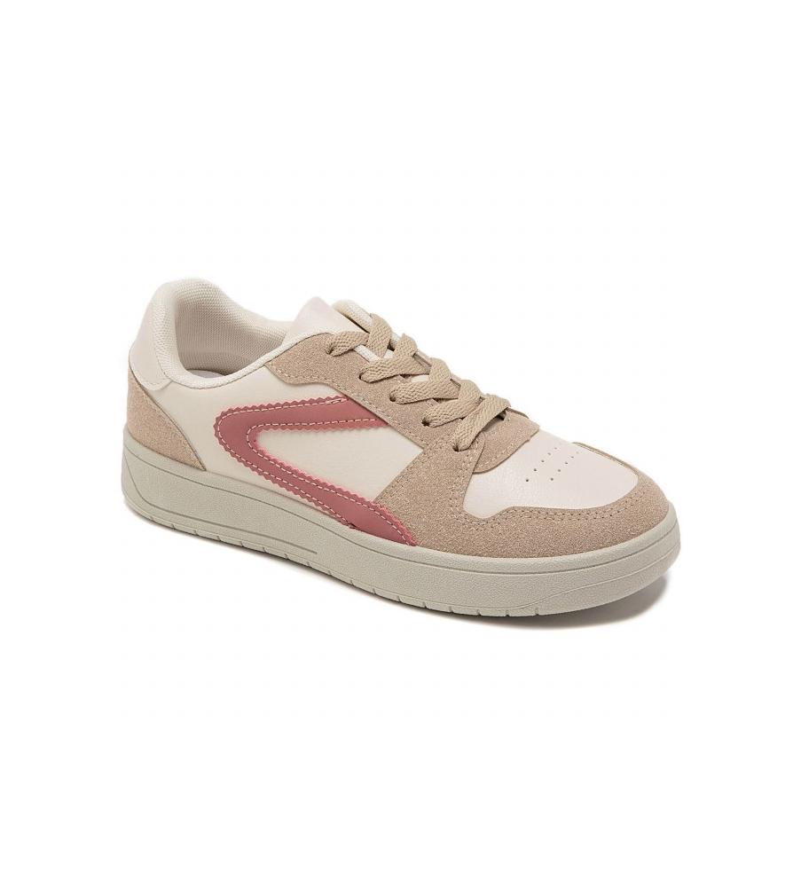 Sneaker Khaki À Lacets