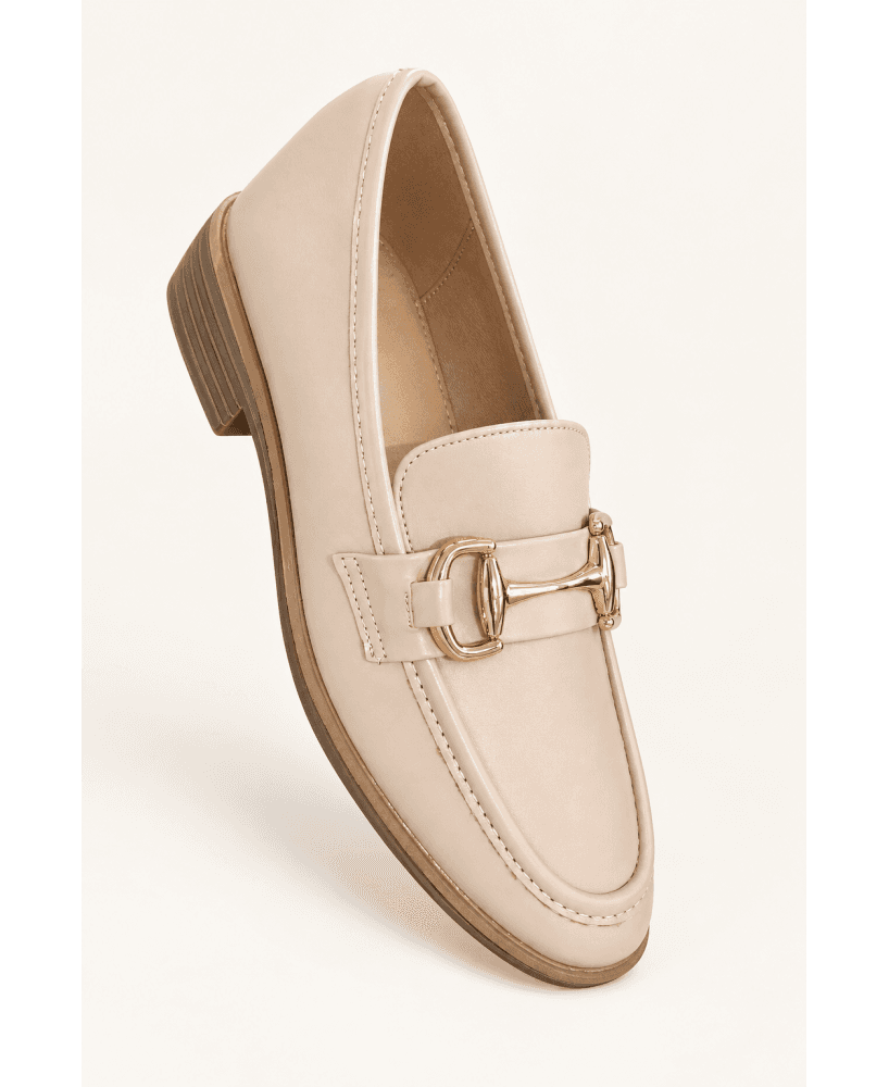 SHOES £ BAGS COLECTION-Mocassins Femme En Beiges