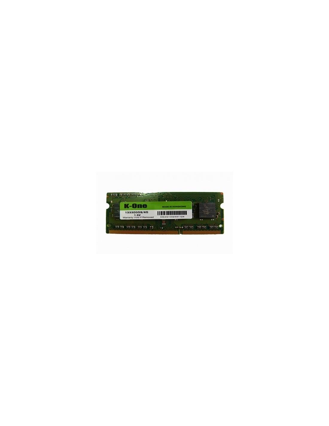 Barette Mémoire SODIMM pour Pc Portable K-one DDR3 1333 Mhz