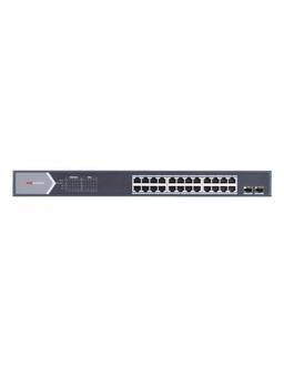 Hikvision SWITCH 24 PORTS POE + 2 PORTS FIBRE OPTIQUE GIGABIT