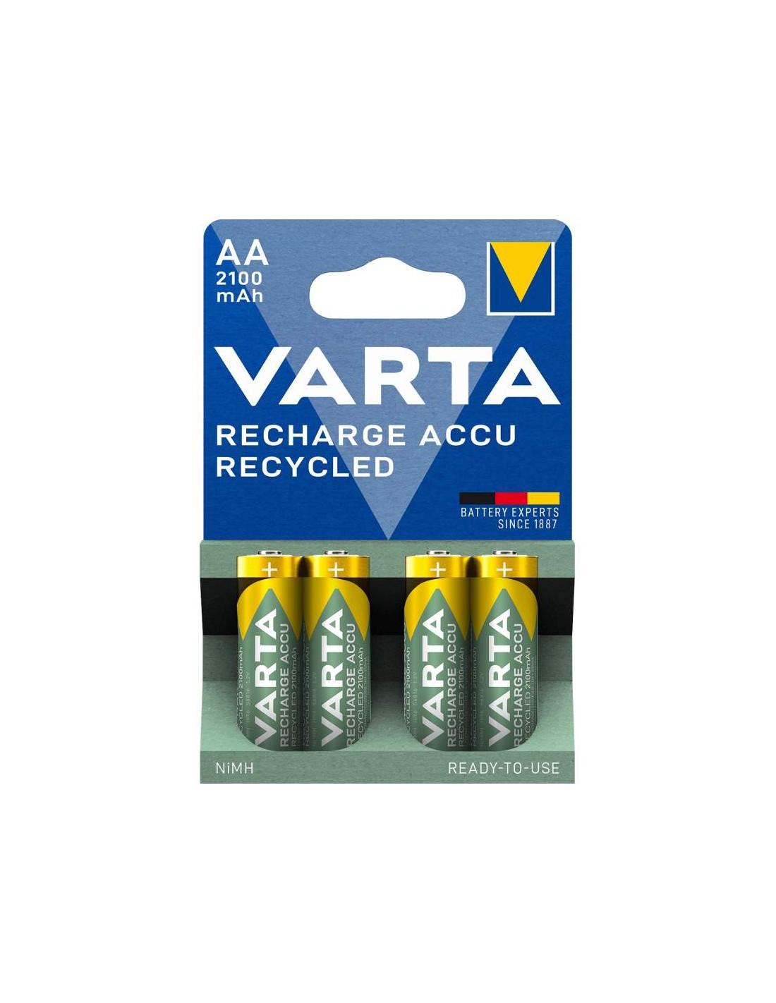 VARTA Pile rechargeable Recycled LR6 BP4 2100mAh