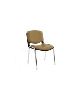 Iso Chaise structure chromé sans accoudoirs