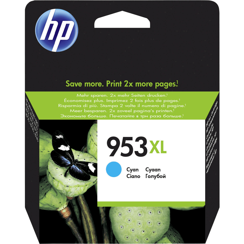 Hp 953XL cartouche d'encre F6U16AE Cyan grande capacité conçue par