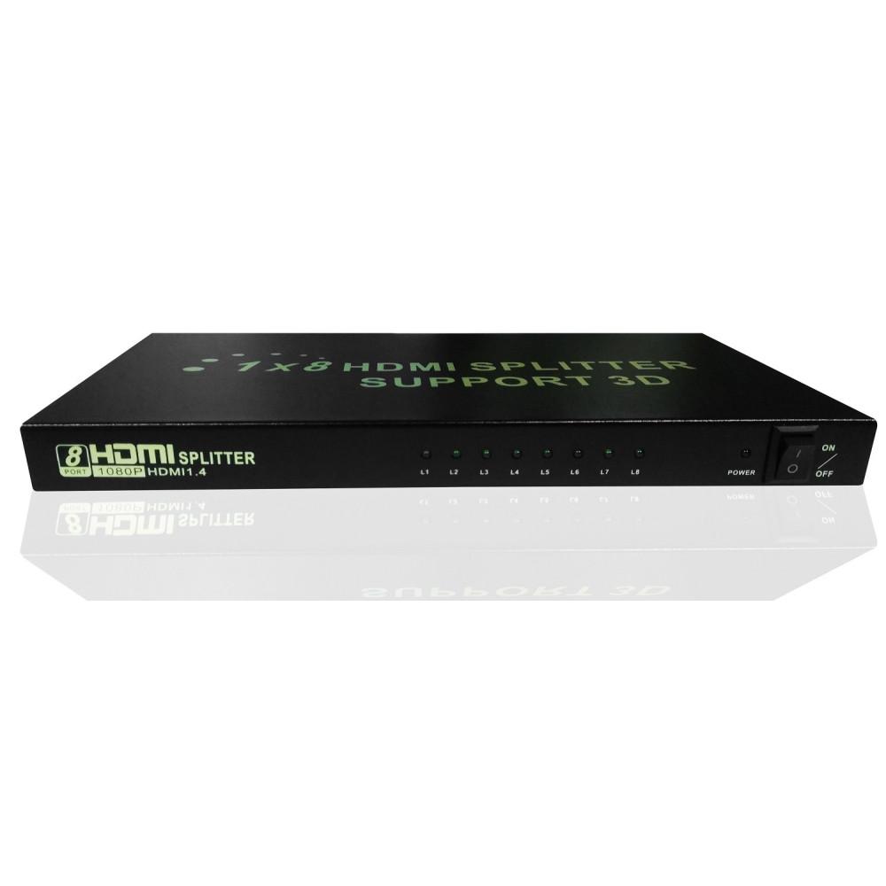 Splitter HDMI 8 ports Full HD 1080P 3D