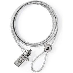 Nedis Serrure pour ordinateur portable Chiffre 1,8 m argent