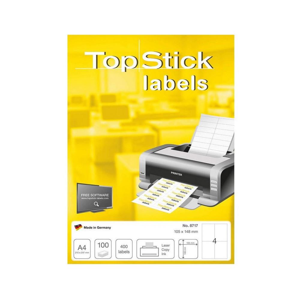 Etiquettes HERMA TOP STICK A4 4 105 x 148 mm
