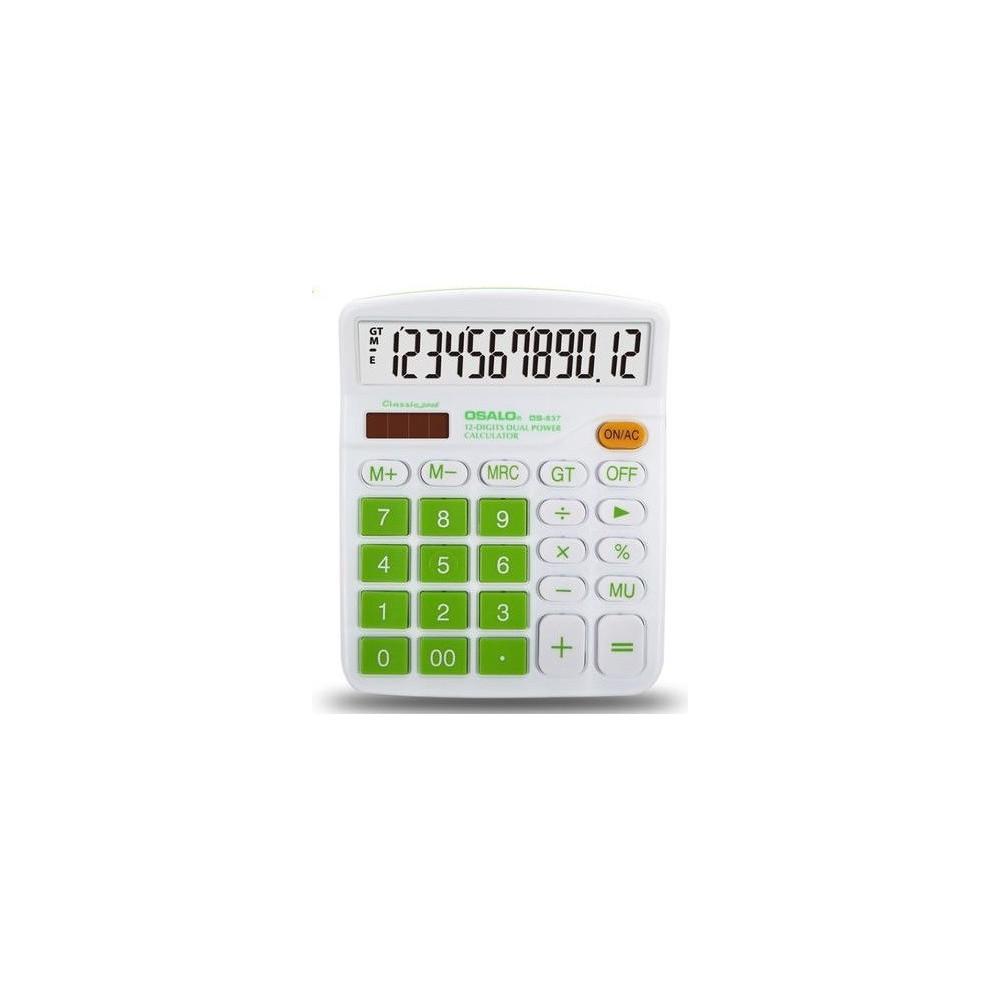Osalo Calculatrice à énergie Solaire OS-837VC Ou
