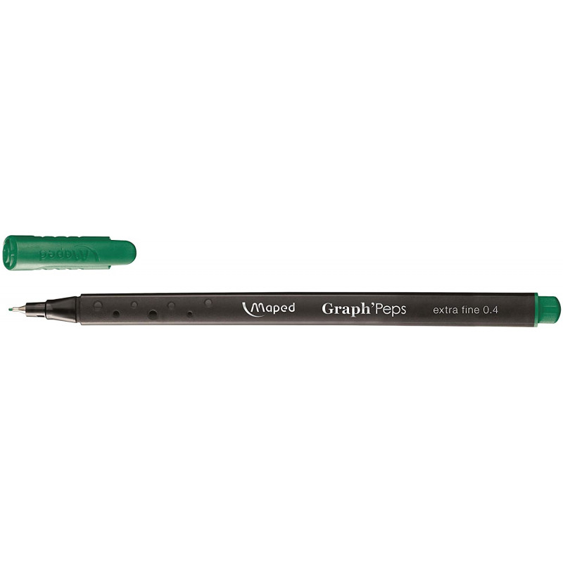 Stylo Feutre Graph'Perps Maped Pointe Fine 0.4 mm Golf