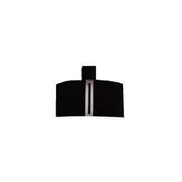 Mont Blanc Cheminée Frontal + RC BGF 90 cm Noir Vitré