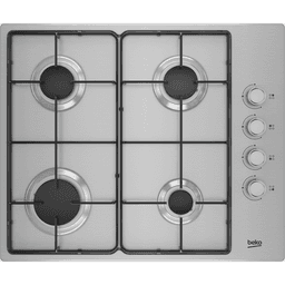 Beko Plaque de cuisson encastrable 4 Feux Inox