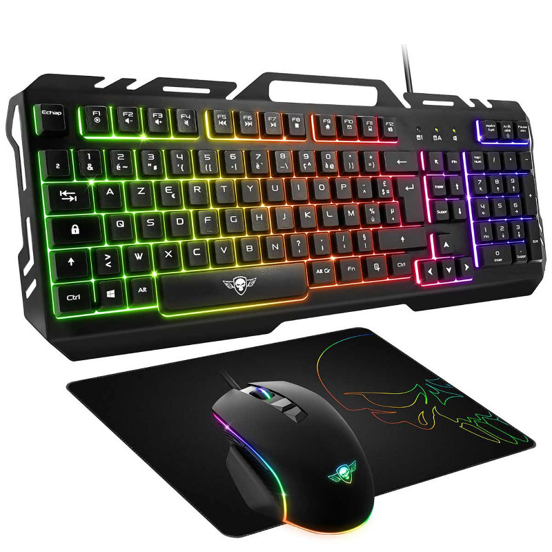 Gaming Spirit Of Gamer 3en1 Clavier Souris Tapis