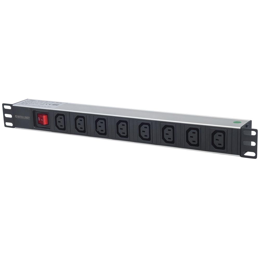 Intellinet 8 prises rackable 1U 19"
